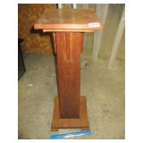 Antique Oak Plant Stand