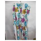 Wonter - Floral Pants, Side Slit, Size 3X - Womens