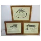 3 Vintage Car Pictures