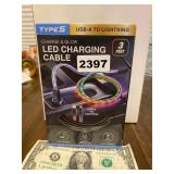 New Charge & Glow LED charging cable