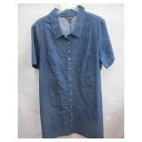 Nina Leonard Button-Up Dress Size: 3X P - Womens