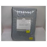 Gray Quilt Set Twin w/SHams