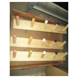 3 Wooden Peg Wall Mount