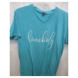 Next Level Large Tee Blue Women's Vneck