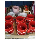 Clay Mugs and Dishes