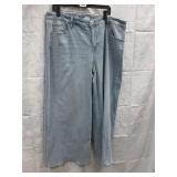 New Women's Wide leg Jeans size 20R Stretch