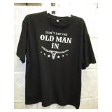 New Men's Large Tee - 'Old Man Quote'