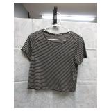 Ladies Ripple Edge Crop Top - Size Large ?