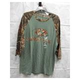 New Men's Mossy Oak Tee size Medium Long Sleeve