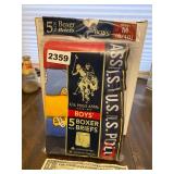 New US Polo Assn. boys 5 pack boxer briefs 8/10