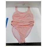 Women's Swimsuit 1 pc w/Belt size XL - pink