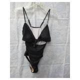 Women's Swimsuit Black 1 piece Size Large