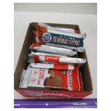 BOX LOT ASSORTED PROTEIN BARS BB: 8/25-12/25