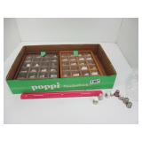 Assorted Thimbles with Display Cases