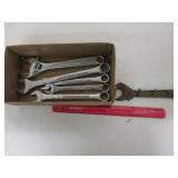 Assorted Wrenches and Wrench Keyholder