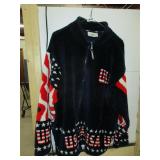 Black Mountain XL Fleece USA Pullover Jacket