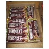 BOX LOT HERSHEY'S ALMOND CHOCOLATE BARS