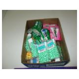 BOX LOT - ASSORTED GUM & TIC TAC MINTS - MANY