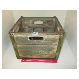 Vintage Wood Dairy Milk Crate