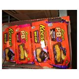 BOX LOT ASSORTED FLAVOR REESE'S CUPS BB:8/25-12/25