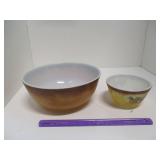 VINTAGE PYREX OLD ORCHARD NESTING MIXING BOWLS