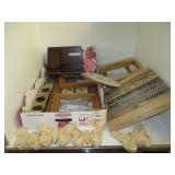 HOME DECOR LOT - CLOCK, FRAMES, BUTTERFLIES