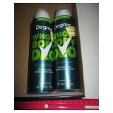 2 NEW MENS DEGREE WHOLE BODY DEODERANT 72 HOUR