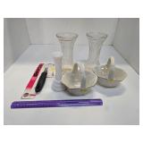 Lot - Vases, fruit zester & More