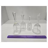 4 - Glass / Crystal Hand Bells