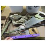 Tool Lot - Hand Saw, Crowbar & More