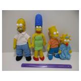 4 - Vintage 1990 The Simpsons Plush Dolls