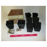 FURNITURE FEET / LEG LOT - NEW TAPERED BLACK
