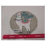 HOME DECOR - GARDEN STONE OR WALL HANGER - LLAMA