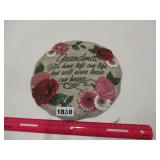 HOME DECOR - GARDEN STONE OR WALL HANGER - ROSES