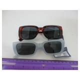 SET OF 2 NEW SUNGLASSES 100% UV PROTECT WOMEN'S