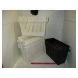 BASKET LOT - NEW ORGANIZER BINS WITH HANDLES