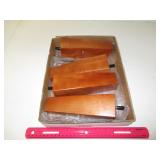 SET OF 4 NEW WOODEN FURNITURE FEET TAPERED