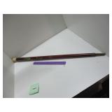 WALKING CANE WITH ENGRAVED DRAGONS, BALL HANDLE