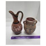 2 Southwest Design Pottery Pieces
