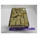 GIFT BOX LOT - GOLD WITH FLUFF INSIDE, MANY