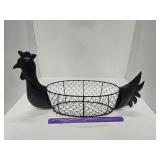 Rooster Wire Basket