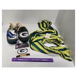 PACKERS - Kids Slippers & 2 Scarves