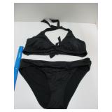Women's Swimsuit 2pc Bikini XL - Black