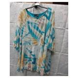 NEW WOMEN'S PXL TROPICAL TOP BY ANTTHONY