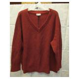 NEW WOMEN'S 2X V-NECK SWEATER -  AVA & VIV