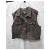 NEW JUNIORS JEAN VEST BY WILD FABLE XL