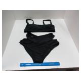 Women's Swimsuit 2 piece Bikini size Small - Black