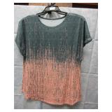 NEW WOMEN'S XL OMBRE TEE