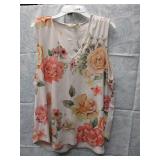 WOMENSFLORAL  TOP LARGE BY GAZE USA