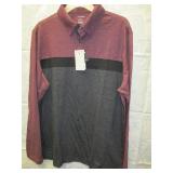 NEW MEN'S L LONG SLEEVE SHIRT - VAN HEUSEN